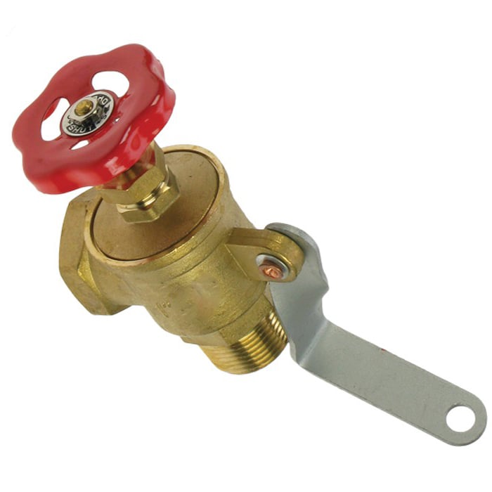 Brass Angled Gate Valve, 1" BSP, Lockable Brass Gatevalve PN10